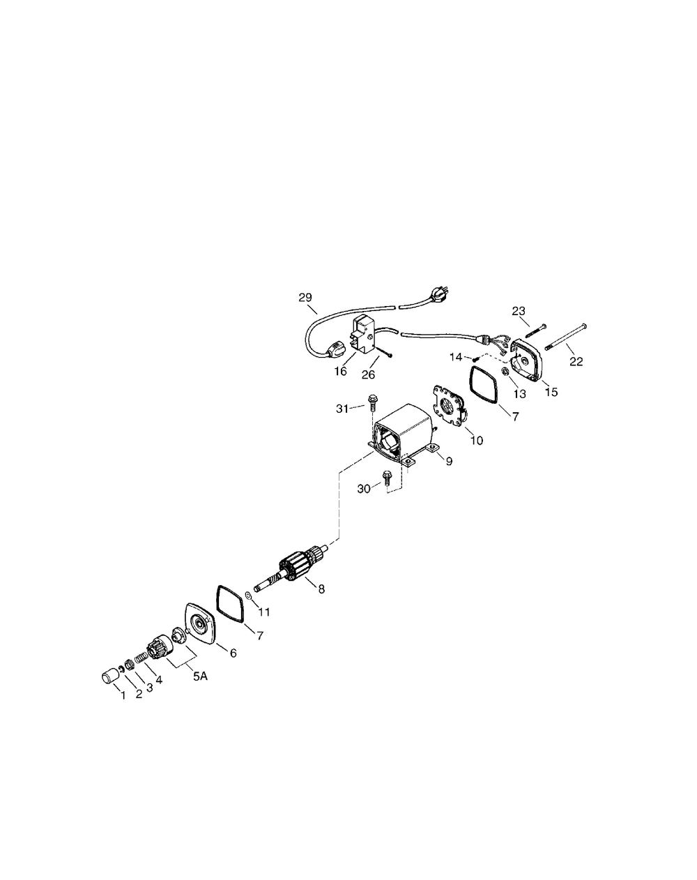 Engine Starter Diagram and Parts List for 530SWE (31AH5SLH710)(2005) Cub Cadet Snow Blower
